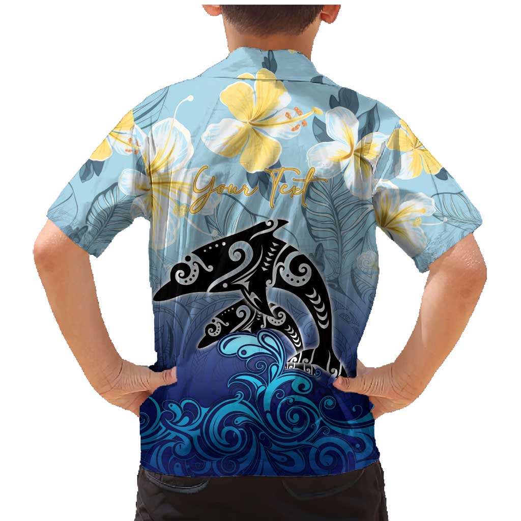 Mother And Baby Dolphins Family Matching Mermaid Dress and Hawaiian Shirt Hawaii Hibiscus DT02 - Polynesian Pride