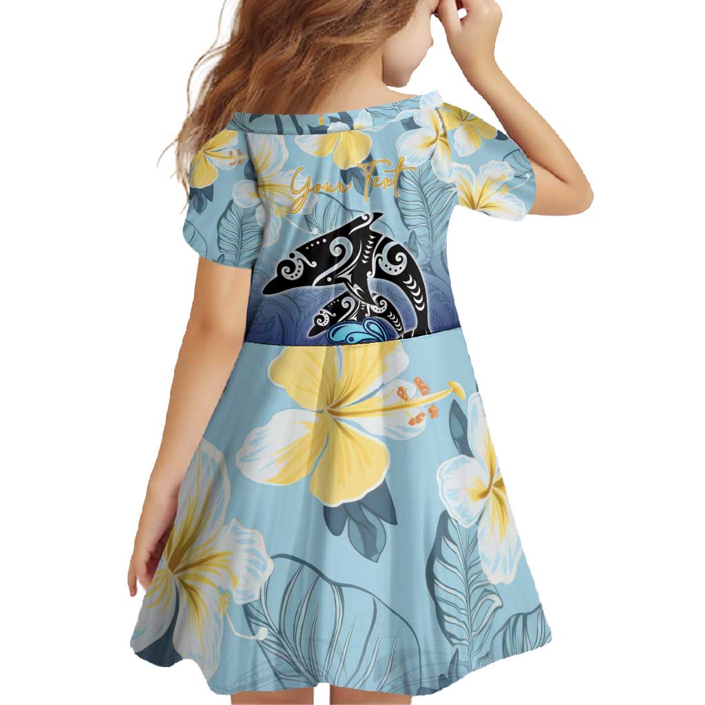 Mother And Baby Dolphins Family Matching Mermaid Dress and Hawaiian Shirt Hawaii Hibiscus DT02 - Polynesian Pride
