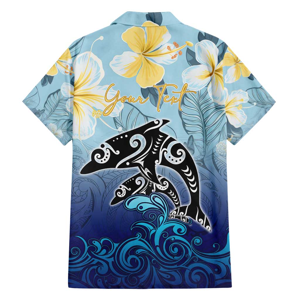 Mother And Baby Dolphins Family Matching Tank Maxi Dress and Hawaiian Shirt Hawaii Hibiscus DT02 - Polynesian Pride
