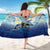 Mother And Baby Dolphins Sarong Hawaii Hibiscus
