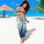 Mother And Baby Dolphins Sarong Hawaii Hibiscus