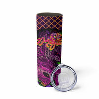 Happy Mardi Gras Skinny Tumbler Mask Feather Colorfull