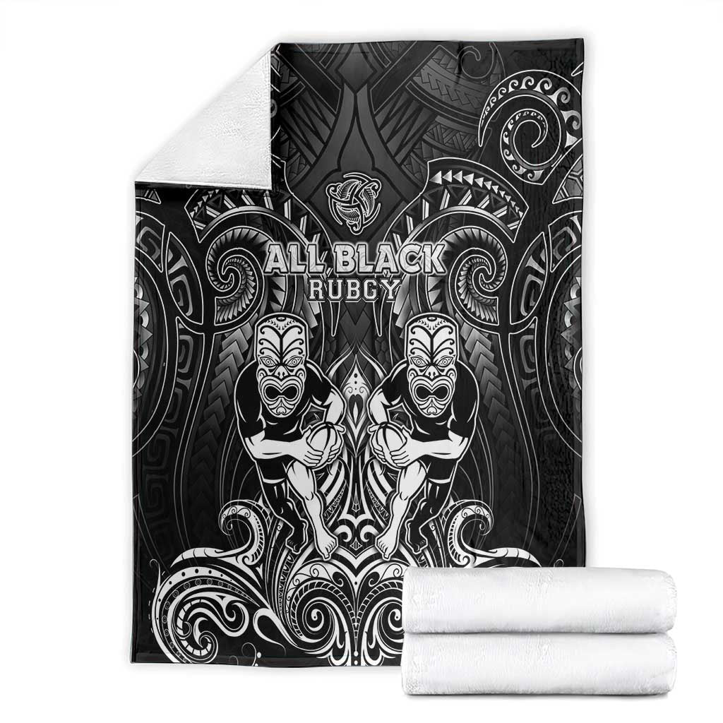 All Black Blanket New Zealand Rugby Mascot Maori