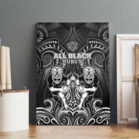 All Black Canvas Wall Art New Zealand Rugby Mascot Maori DT02 - Polynesian Pride