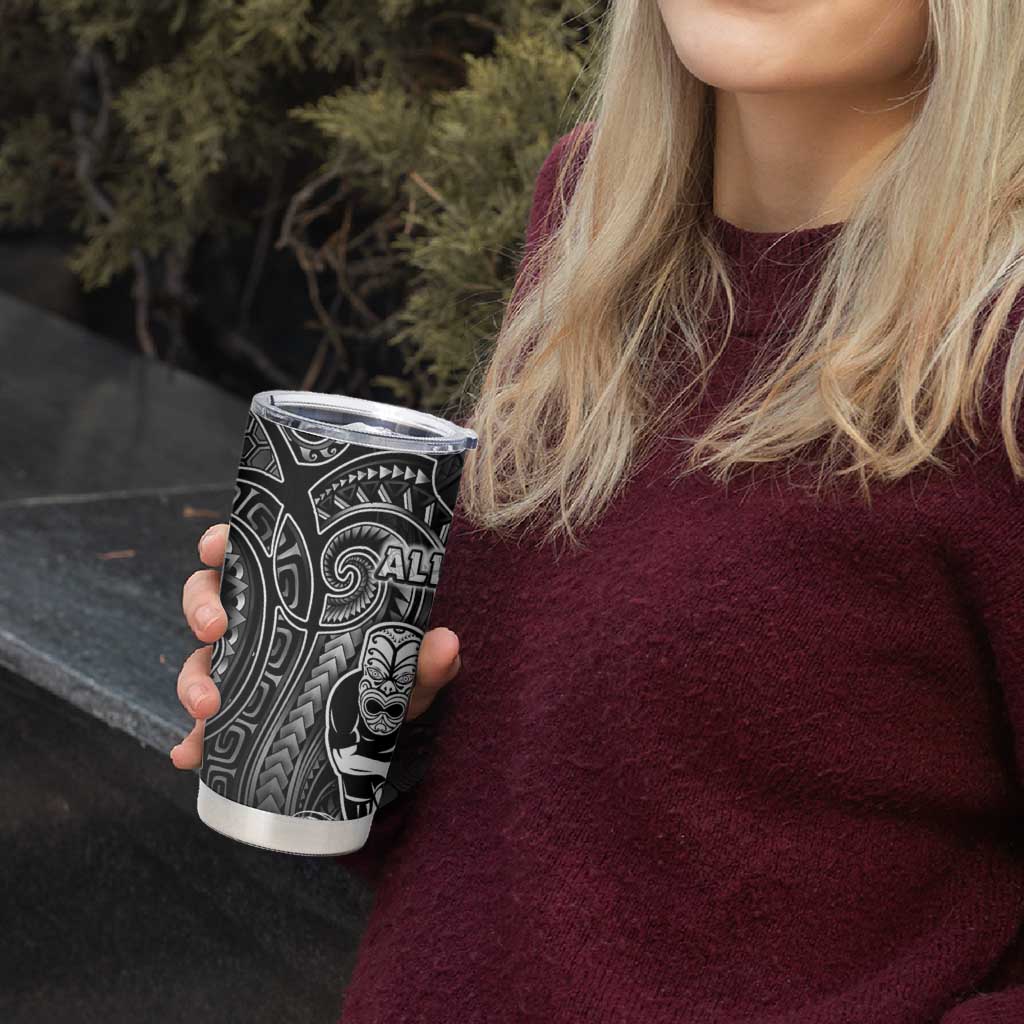 All Black Tumbler Cup New Zealand Rugby Mascot Maori