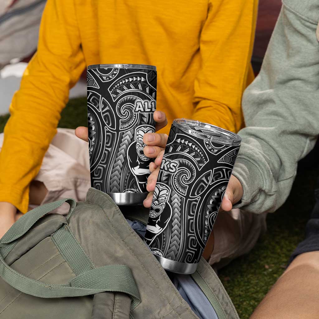 All Black Tumbler Cup New Zealand Rugby Mascot Maori