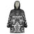 Personalized All Black Wearable Blanket Hoodie New Zealand Rugby Mascot Maori