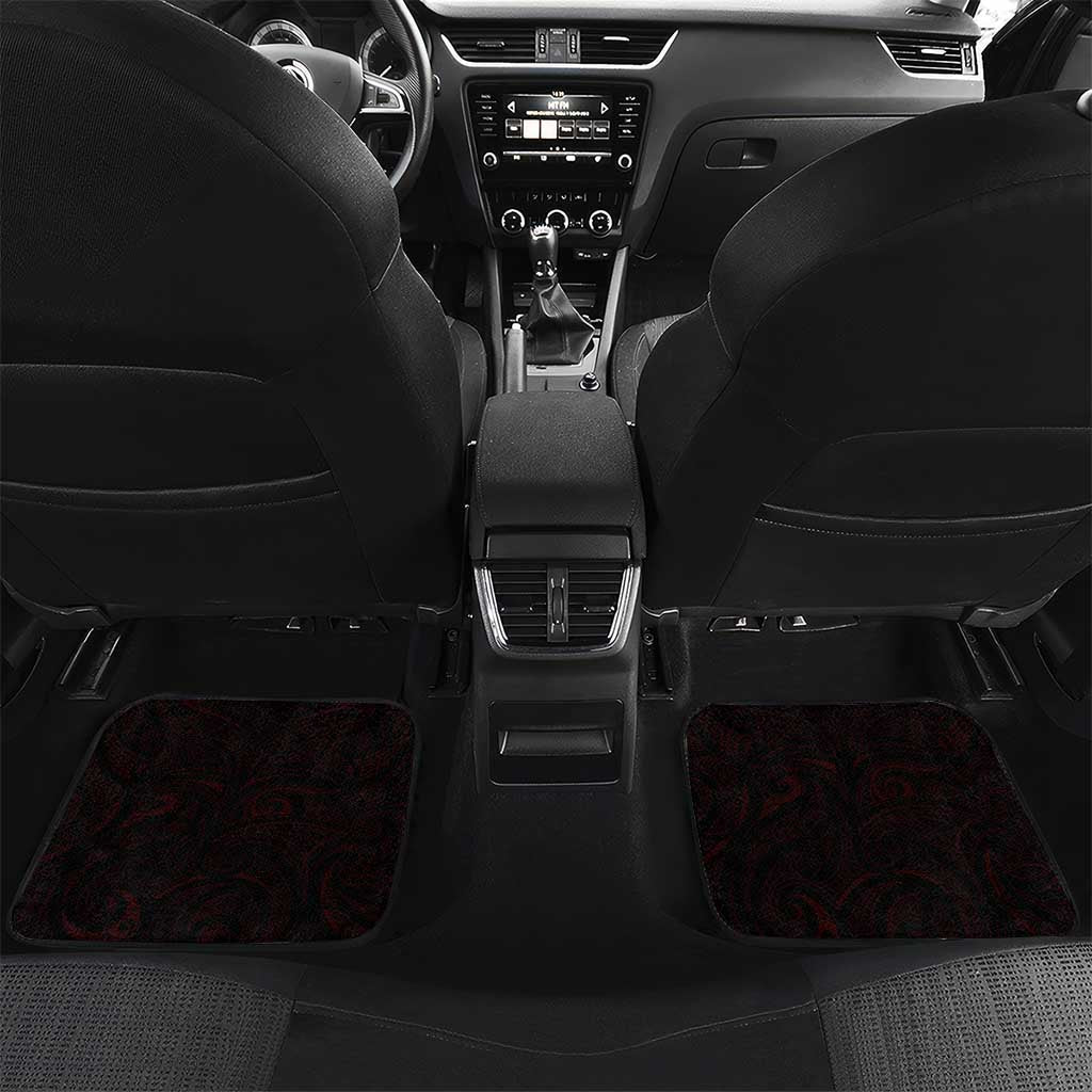 New Zealand Aotearoa Rugby Car Mats Maori Fern Tattoo Art