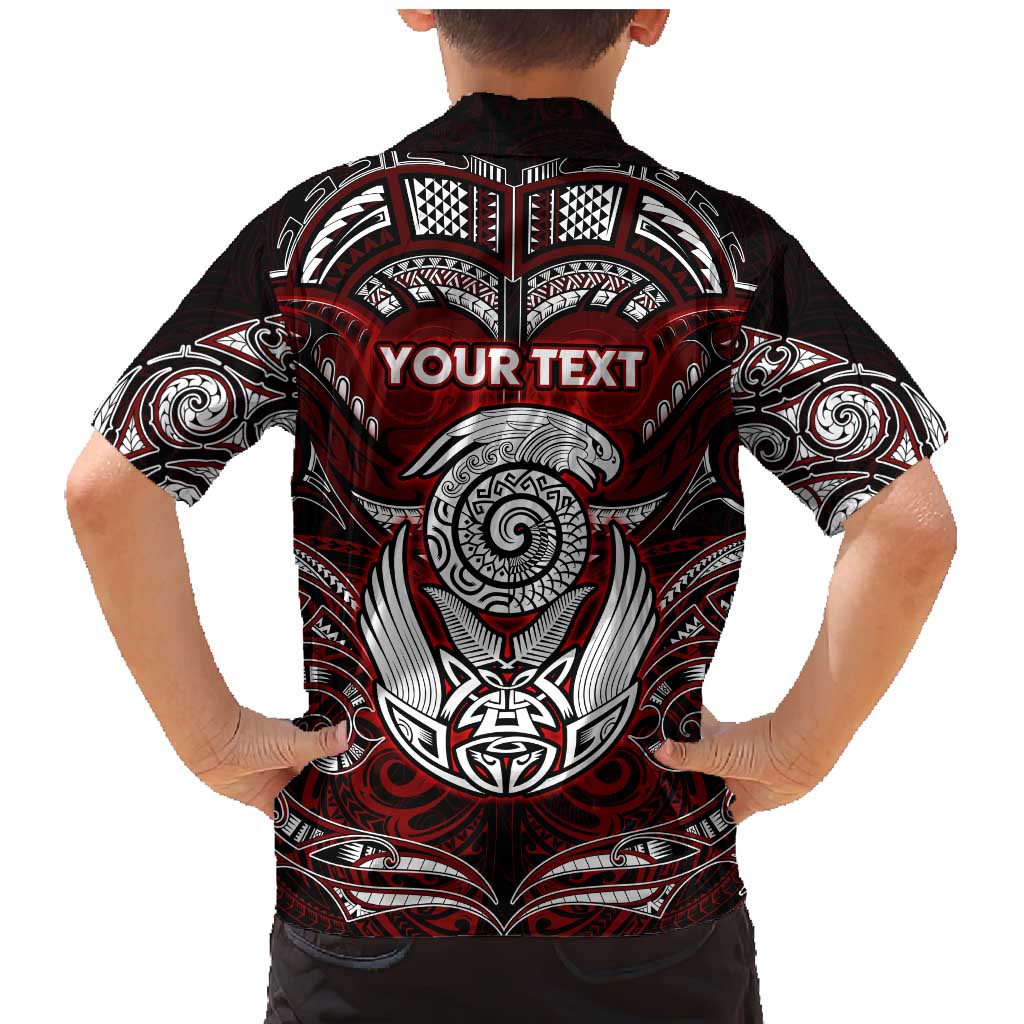 Personalized New Zealand Aotearoa Rugby Family Matching Mermaid Dress and Hawaiian Shirt Maori Fern Tattoo Art DT02 - Polynesian Pride