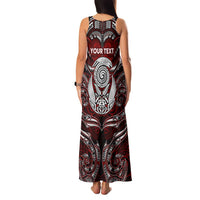 Personalized New Zealand Aotearoa Rugby Family Matching Tank Maxi Dress and Hawaiian Shirt Maori Fern Tattoo Art DT02 - Polynesian Pride