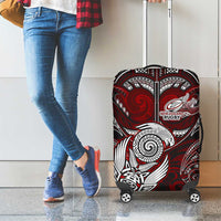 New Zealand Aotearoa Rugby Luggage Cover Maori Fern Tattoo Art DT02 - Polynesian Pride