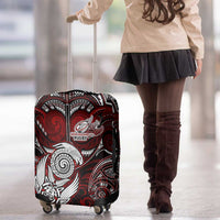 New Zealand Aotearoa Rugby Luggage Cover Maori Fern Tattoo Art DT02 - Polynesian Pride