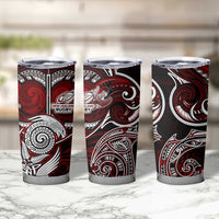 New Zealand Aotearoa Rugby Tumbler Cup Maori Fern Tattoo Art DT02 - Polynesian Pride
