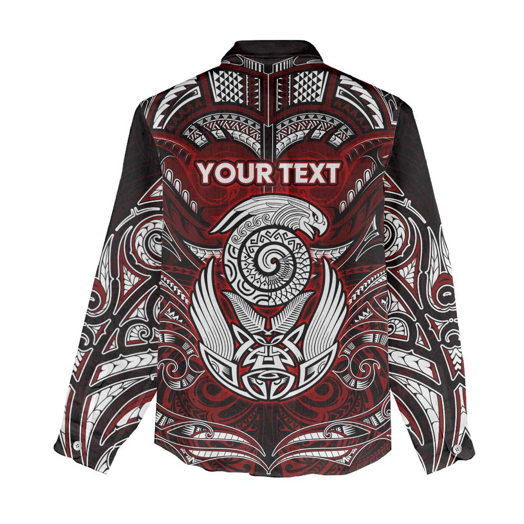 Personalized New Zealand Aotearoa Rugby Women Casual Shirt Maori Fern Tattoo Art DT02 - Polynesian Pride