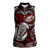 Personalized New Zealand Aotearoa Rugby Women Sleeveless Polo Shirt Maori Fern Tattoo Art