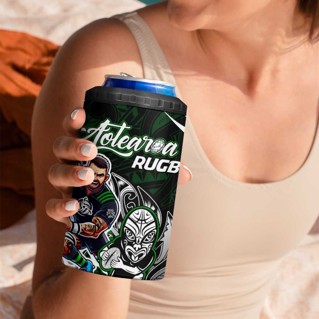 NZ Aotearoa Rugby 4 in 1 Can Cooler Tumbler New Zealand Silver Fern