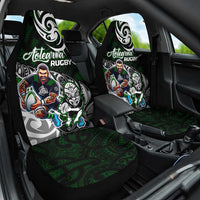 NZ Aotearoa Rugby Car Seat Cover New Zealand Silver Fern