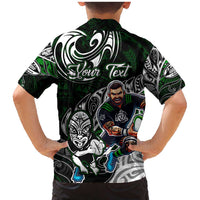 Personalized NZ Aotearoa Rugby Family Matching Mermaid Dress and Hawaiian Shirt New Zealand Silver Fern DT02 - Polynesian Pride