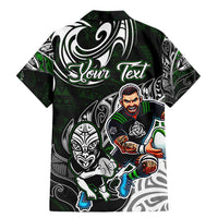 Personalized NZ Aotearoa Rugby Family Matching Mermaid Dress and Hawaiian Shirt New Zealand Silver Fern DT02 - Polynesian Pride