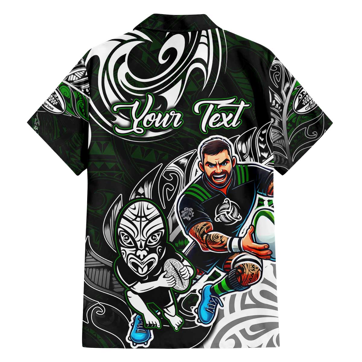 Personalized NZ Aotearoa Rugby Family Matching Off The Shoulder Long Sleeve Dress and Hawaiian Shirt New Zealand Silver Fern DT02 - Polynesian Pride