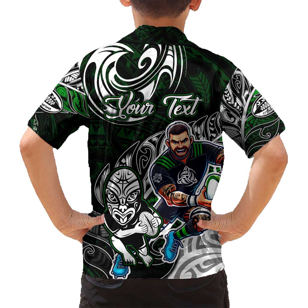 Personalized NZ Aotearoa Rugby Family Matching Summer Maxi Dress and Hawaiian Shirt New Zealand Silver Fern DT02 - Polynesian Pride