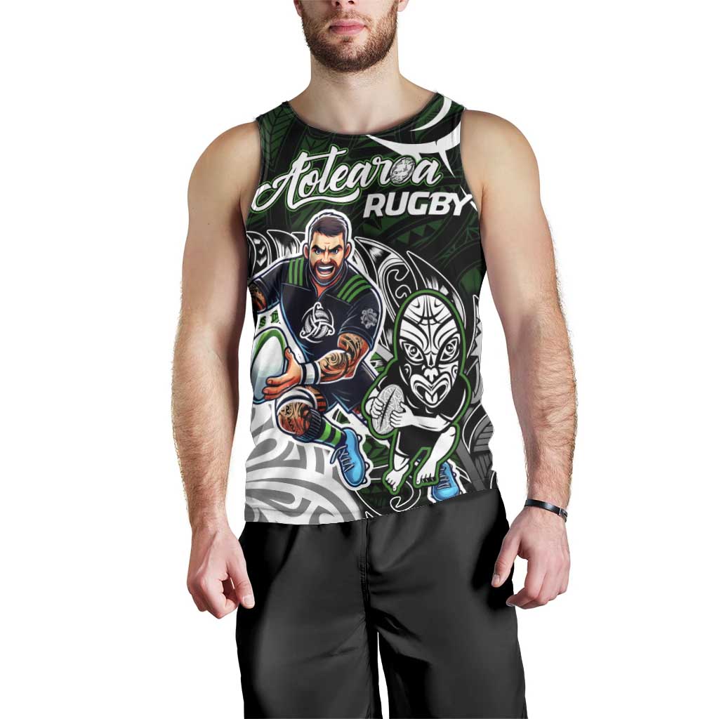 Personalized NZ Aotearoa Rugby Men Tank Top New Zealand Silver Fern