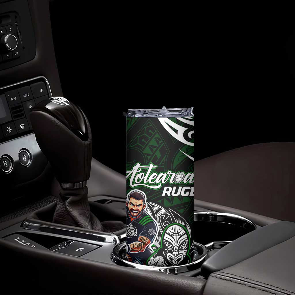 NZ Aotearoa Rugby Skinny Tumbler New Zealand Silver Fern