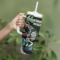 NZ Aotearoa Rugby Tumbler With Handle New Zealand Silver Fern