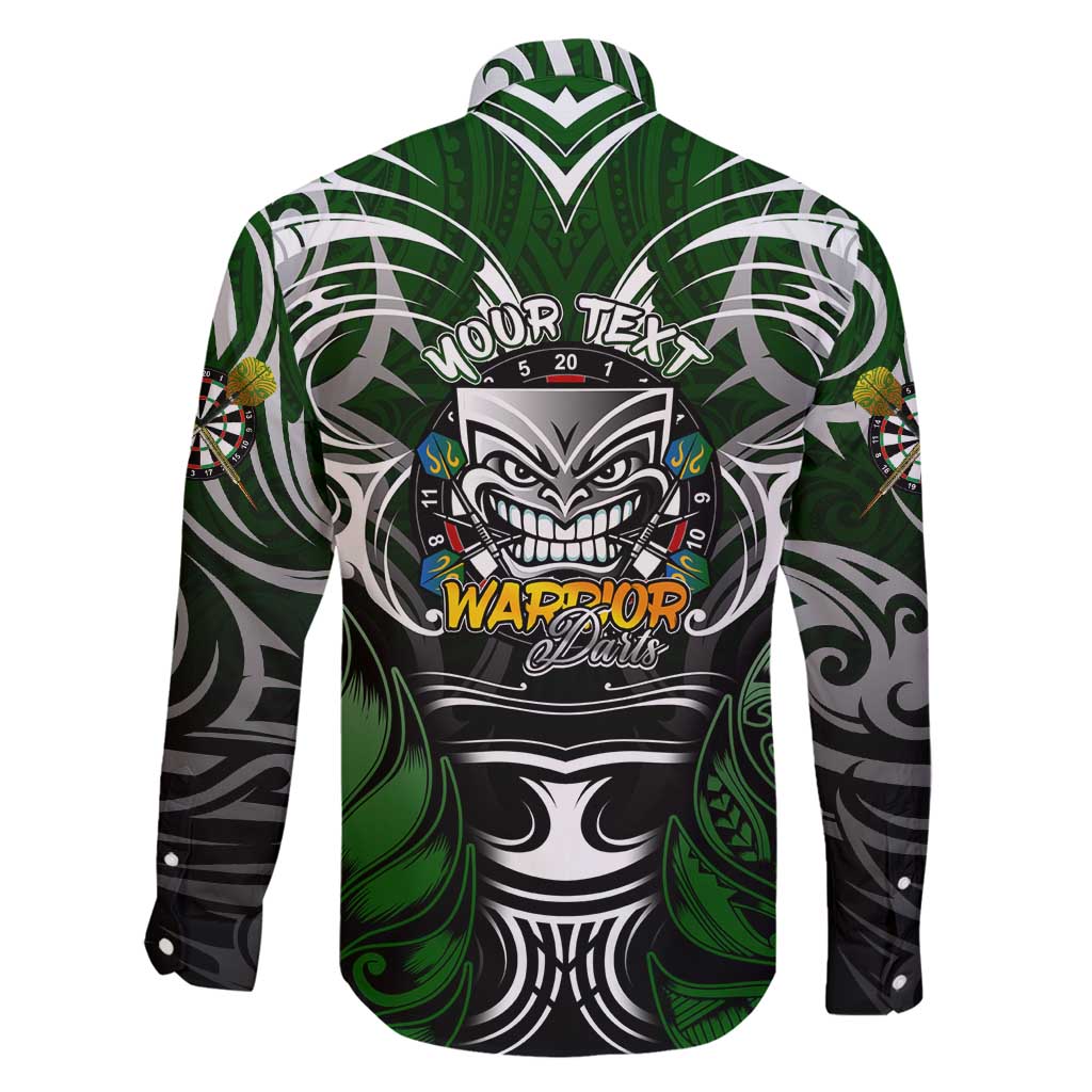 Personalised Warriors Maori Darts Family Matching Summer Maxi Dress and Hawaiian Shirt New Zealand Darts Silver Fern DT02 - Polynesian Pride