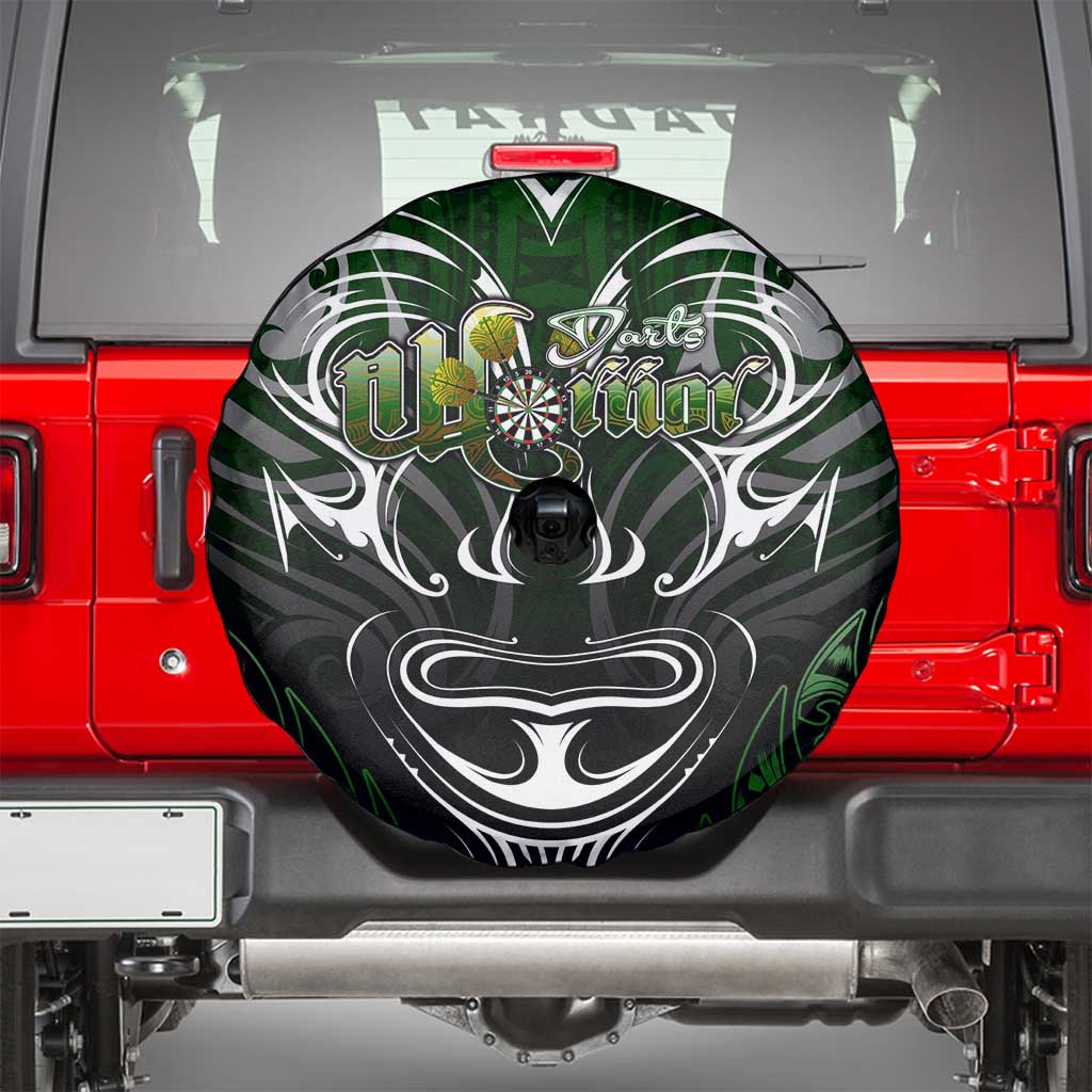 Warriors Maori Darts Spare Tire Cover New Zealand Darts Silver Fern DT02 - Polynesian Pride