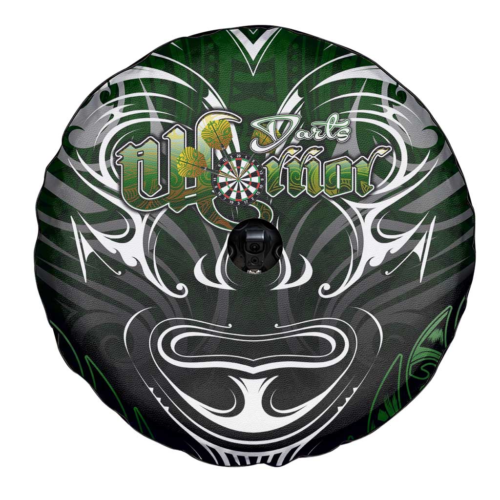 Warriors Maori Darts Spare Tire Cover New Zealand Darts Silver Fern DT02 - Polynesian Pride