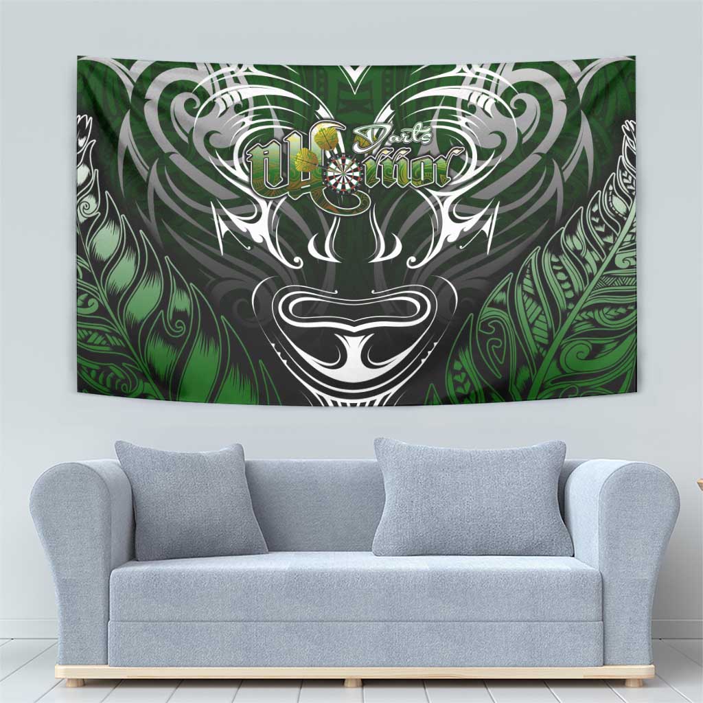 Warriors Maori Darts Tapestry New Zealand Darts Silver Fern DT02 - Polynesian Pride