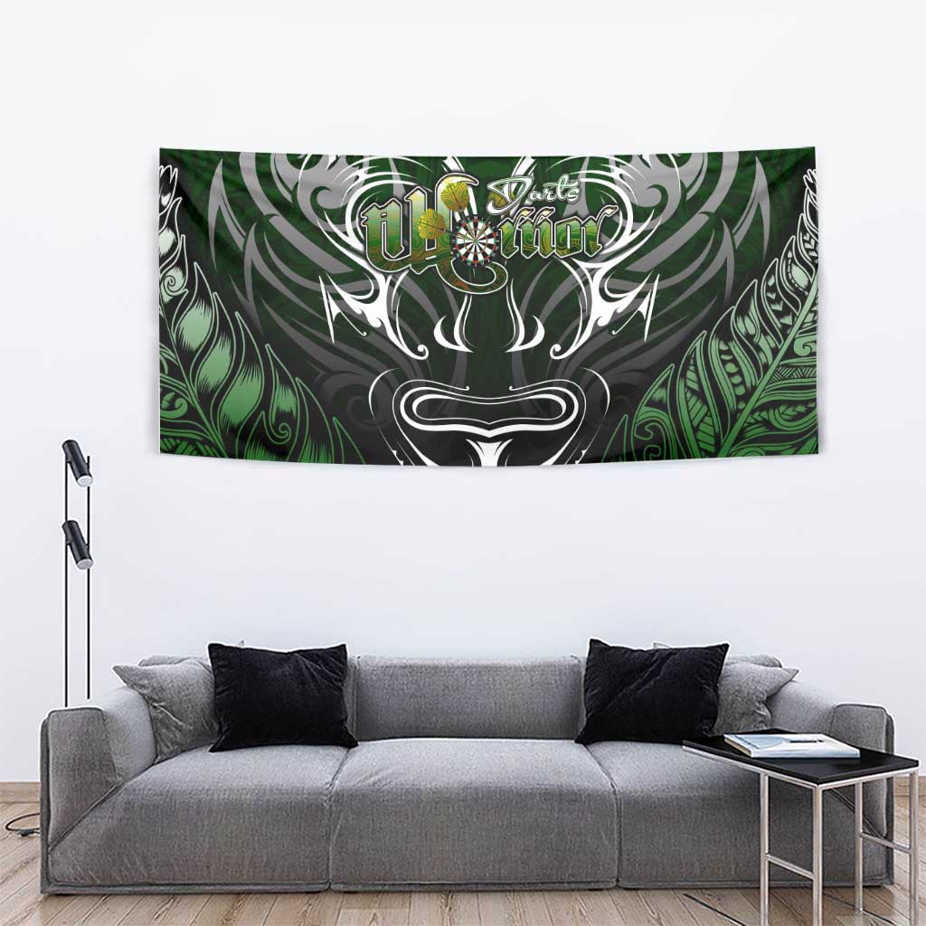 Warriors Maori Darts Tapestry New Zealand Darts Silver Fern DT02 - Polynesian Pride