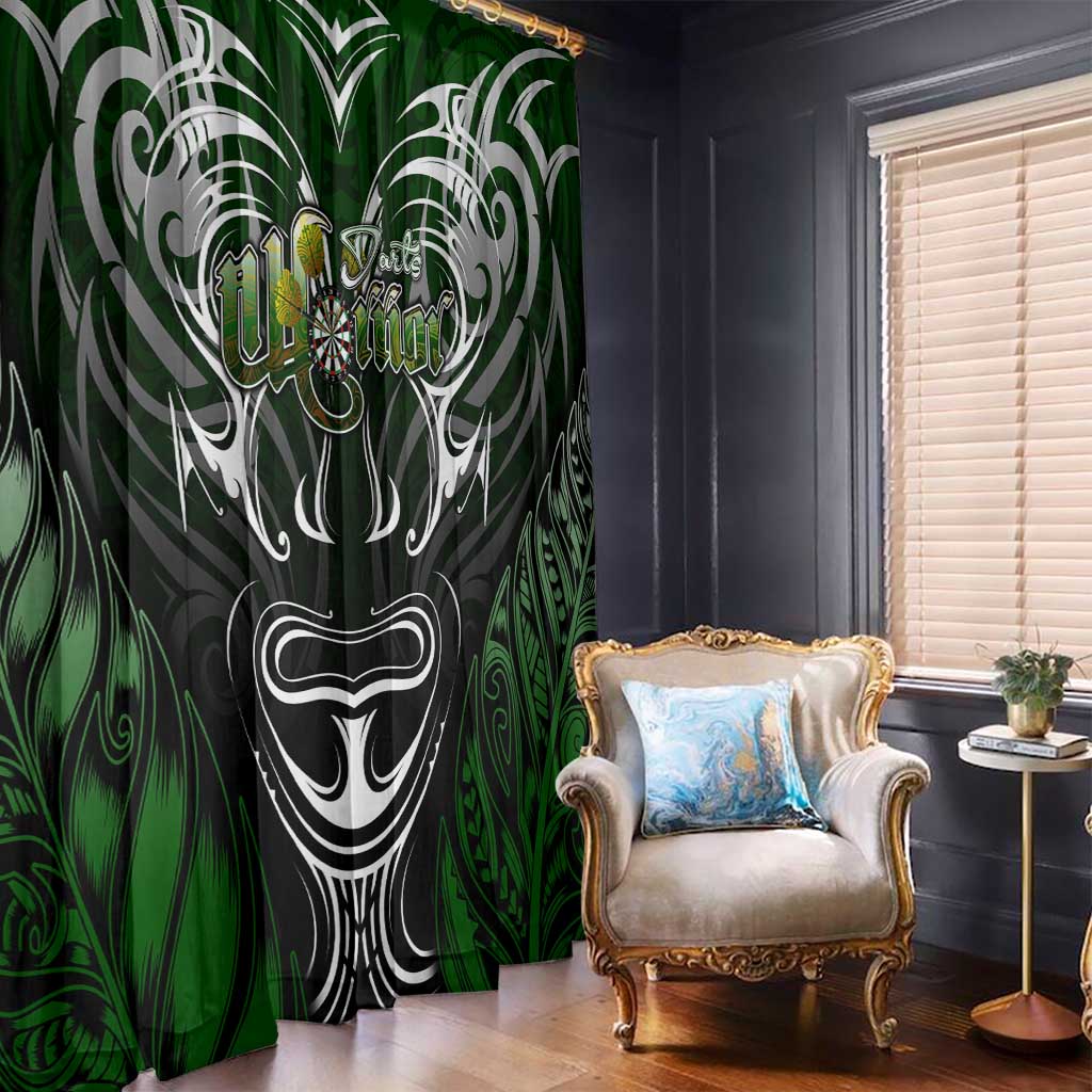 Warriors Maori Darts Window Curtain New Zealand Darts Silver Fern DT02 - Polynesian Pride