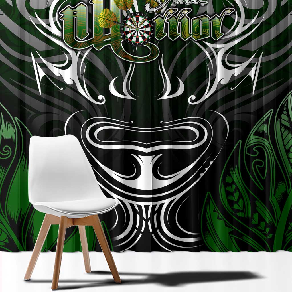 Warriors Maori Darts Window Curtain New Zealand Darts Silver Fern DT02 - Polynesian Pride