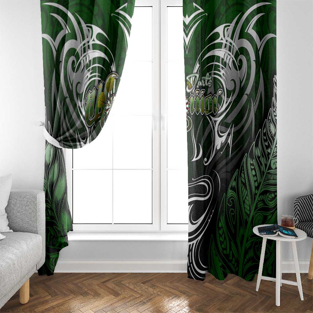 Warriors Maori Darts Window Curtain New Zealand Darts Silver Fern DT02 - Polynesian Pride