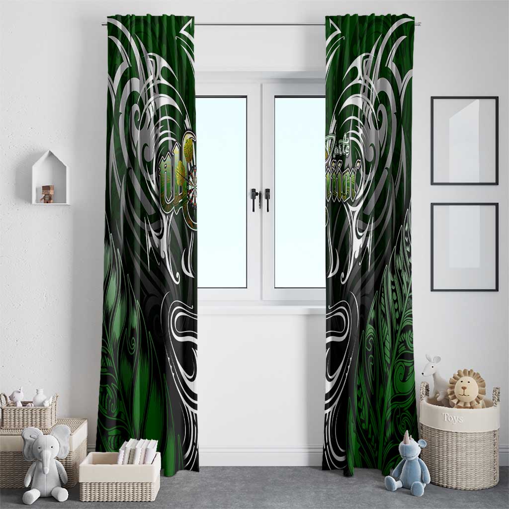Warriors Maori Darts Window Curtain New Zealand Darts Silver Fern DT02 - Polynesian Pride