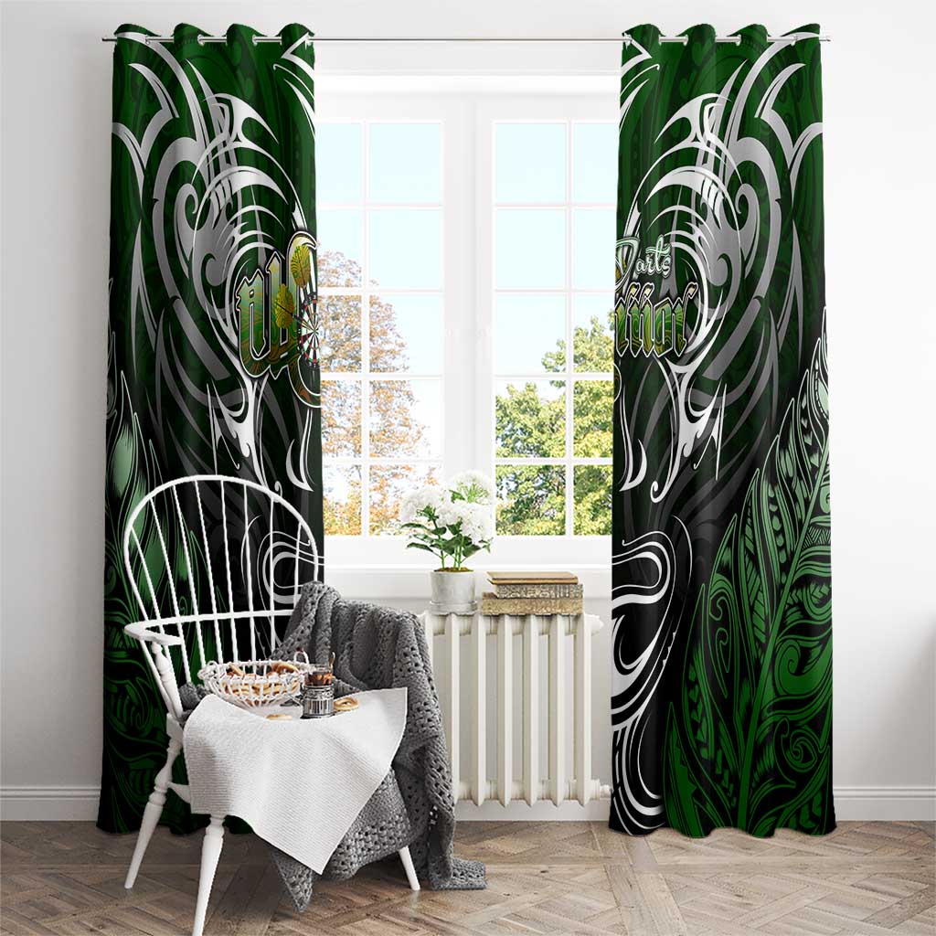 Warriors Maori Darts Window Curtain New Zealand Darts Silver Fern DT02 - Polynesian Pride