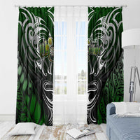Warriors Maori Darts Window Curtain New Zealand Darts Silver Fern DT02 - Polynesian Pride