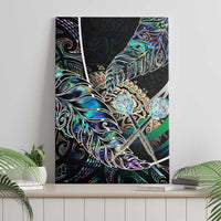 New Zealand Darts Canvas Wall Art NZ Paua Shell Maori Fern DT02 - Polynesian Pride