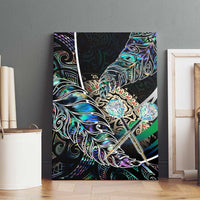 New Zealand Darts Canvas Wall Art NZ Paua Shell Maori Fern DT02 - Polynesian Pride