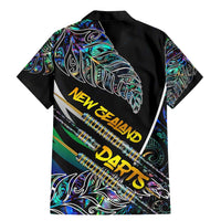 Personalised New Zealand Darts Family Matching Mermaid Dress and Hawaiian Shirt NZ Paua Shell Maori Fern DT02 - Polynesian Pride