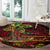 Vanuatu 45th Independence Anniversary Round Carpet Flower Melanesian Namele Turtle - Polynesian Pride