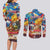 Custom The Philippines 126th Independence Anniversary Couples Matching Long Sleeve Bodycon Dress and Long Sleeve Button Shirt Art Style - Polynesian Pride