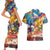 Custom The Philippines 126th Independence Anniversary Couples Matching Short Sleeve Bodycon Dress and Hawaiian Shirt Art Style - Polynesian Pride