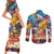 Custom The Philippines 126th Independence Anniversary Couples Matching Short Sleeve Bodycon Dress and Long Sleeve Button Shirt Art Style - Polynesian Pride