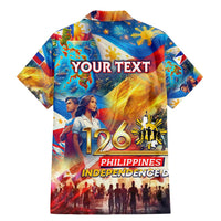 Custom The Philippines 126th Independence Anniversary Family Matching Mermaid Dress and Hawaiian Shirt Art Style DT02 - Polynesian Pride