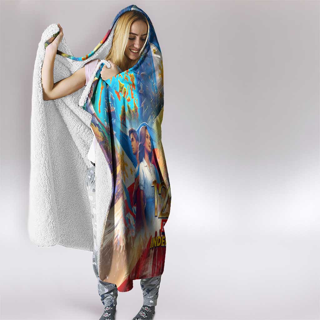 The Philippines 126th Independence Anniversary Hooded Blanket Art Style - Polynesian Pride
