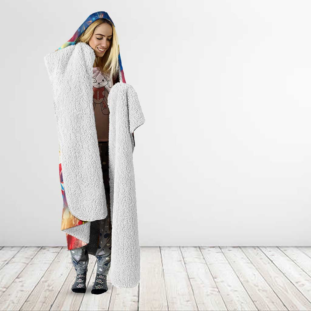The Philippines 126th Independence Anniversary Hooded Blanket Art Style - Polynesian Pride
