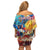 Custom The Philippines 126th Independence Anniversary Off Shoulder Short Dress Art Style - Polynesian Pride